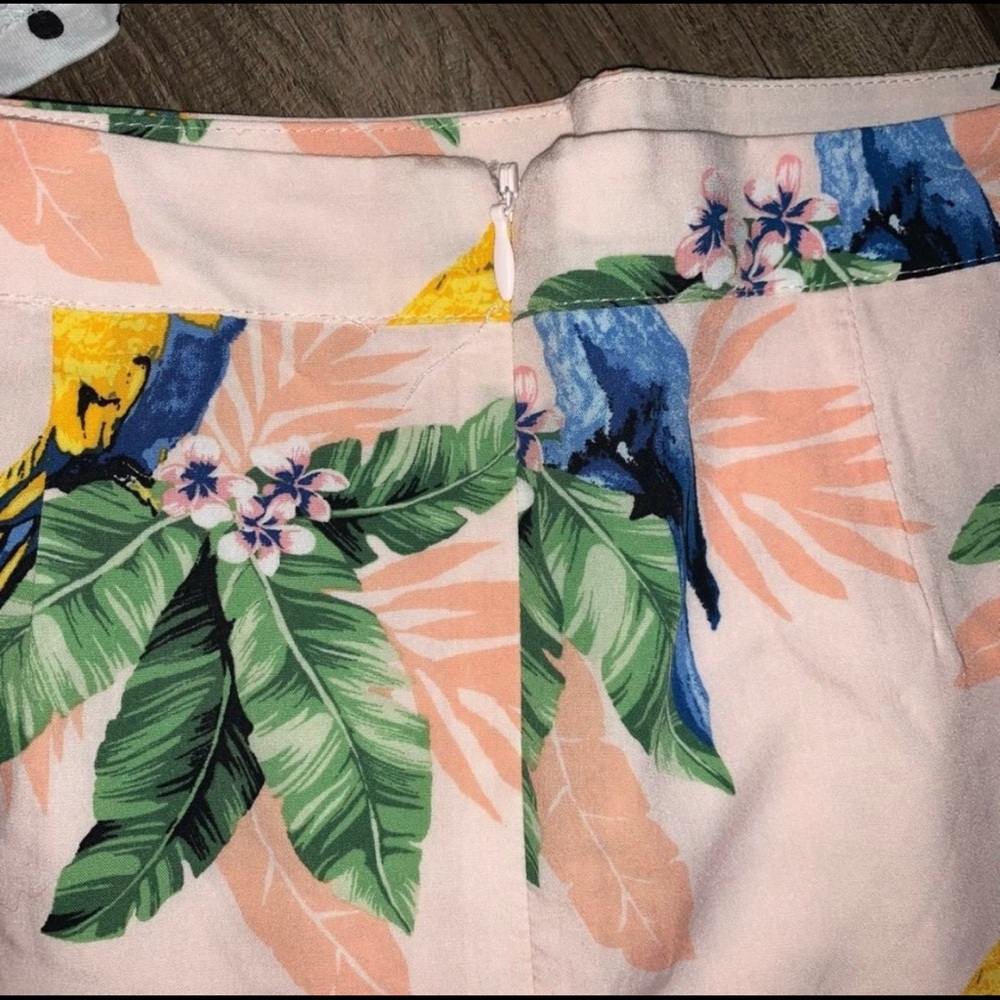 Pink Parrot Ruffle Mini Skirt - Picture 6 of 7
